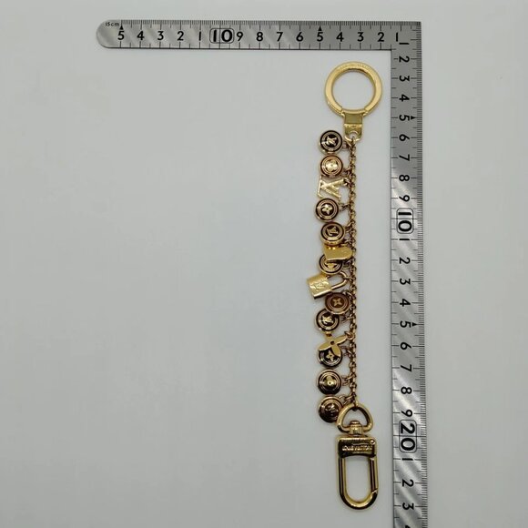 Louis Vuitton Key Ring Gold Browns 466-050625 - Picture 9 of 9